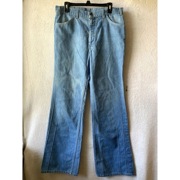 SOLD Vintage Orange Tab Levi's 70s Style Lightwash Denim Jeans - Picture 1 of 9